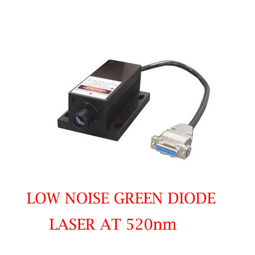 Long Lifetime Easy Operating 520nm Low Noise Blue Laser 1~50mW